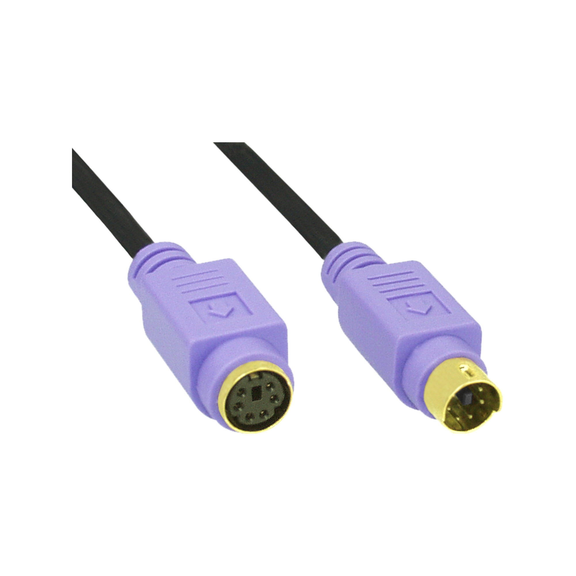 Inline® PS/2 VerLängerung, Stecker / Buchse, PC99, violette Stecker, PREMIUM, 2m Inline® PS/2 VerLängerung, Stecker / Buchse, PC99, violette Stecker, PREMIUM, 2m