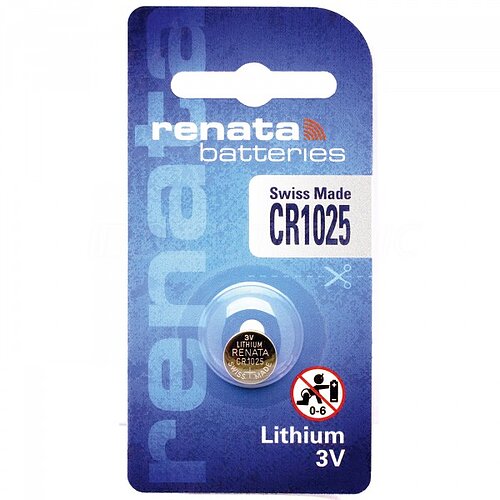 10x Renata CR1025 3V Lithium Knopfzelle Batterie