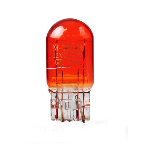 Glühlampe M-TECH WY21/5W T20 7443 W3x16q 21/5W AMBER 24V