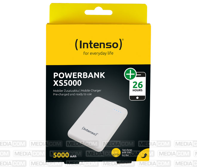 Akku Powerbank, 5.000mAh, XS5000, weiss Akku Powerbank, 5.000mAh, XS5000, weiss