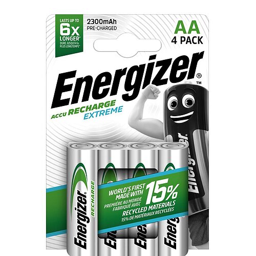 4x Energizer NiMH AA Mignon 2300mAh HR6 Akku Extreme 4x Energizer NiMH AA Mignon 2300mAh HR6 Akku Extreme