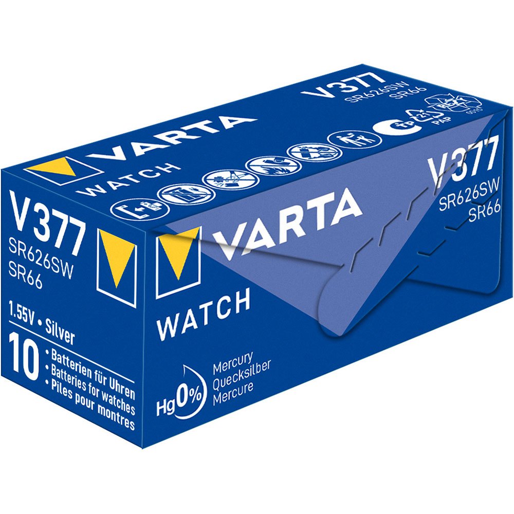 100x Varta SR626SW SR66 377 Silberoxid Batterie 1,55V 