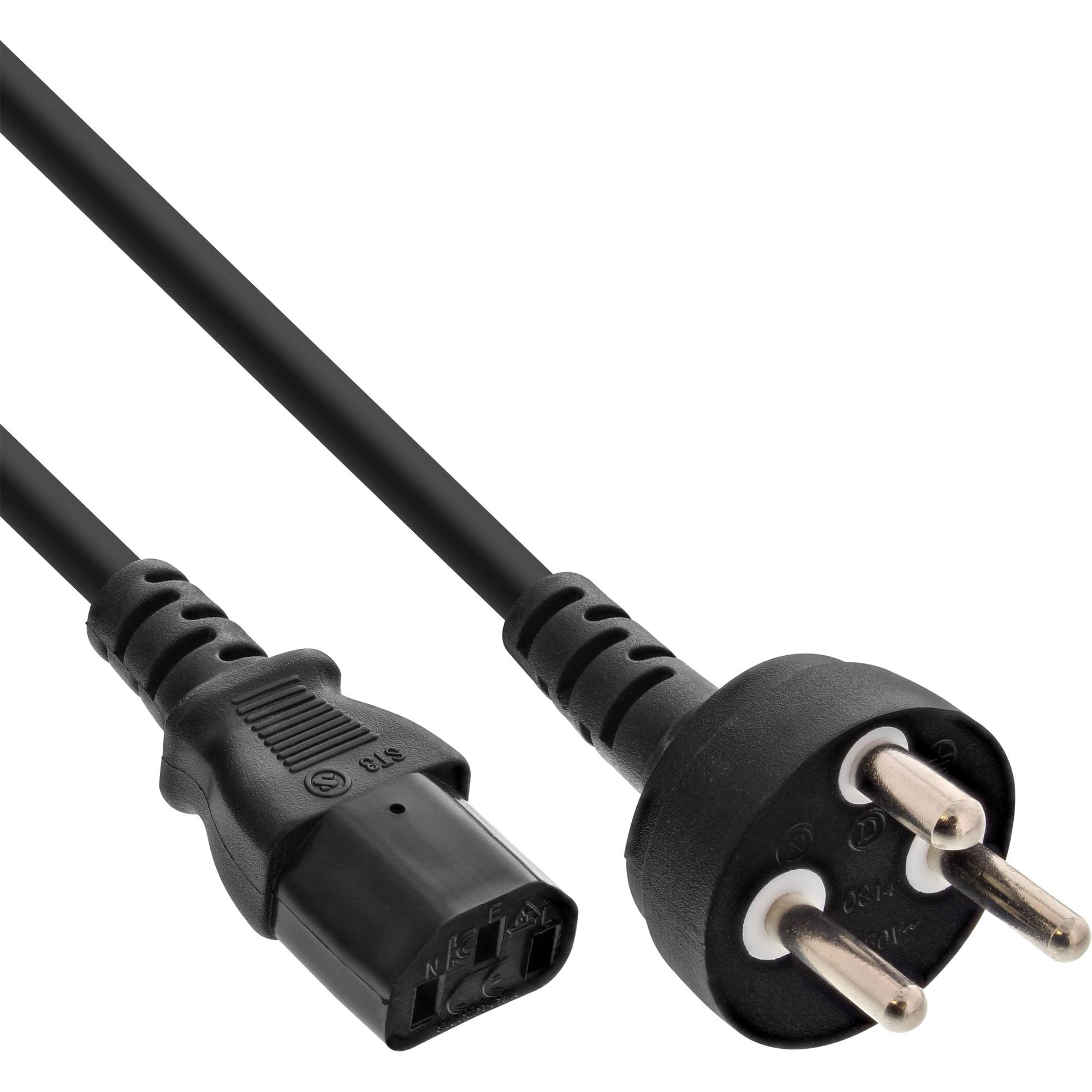 Inline® Netzkabel, Netzstecker Dänemark auf Kaltgerätestecker C13, 5m Inline® Netzkabel, Netzstecker Dänemark auf Kaltgerätestecker C13, 5m