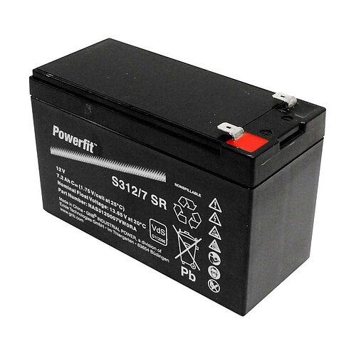 Exide Powerfit S312/7SR 12V 7,2Ah 6,3mm Faston Exide Powerfit S312/7SR 12V 7,2Ah 6,3mm Faston