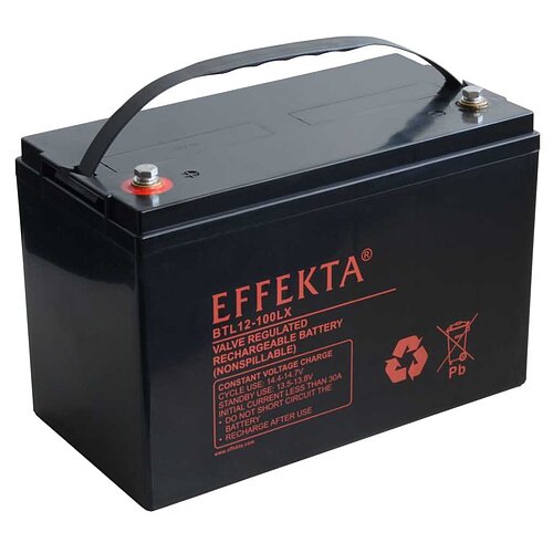Effekta BTL12-100LX 12V 100Ah Longlife Effekta BTL12-100LX 12V 100Ah Longlife