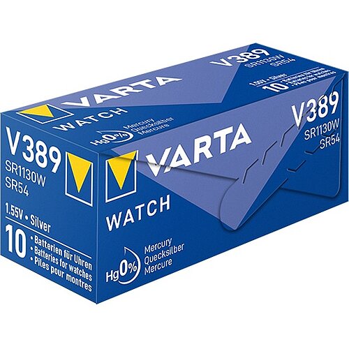10x SR1130W SR54 389 Silberoxid Batterie Varta 1,55 V