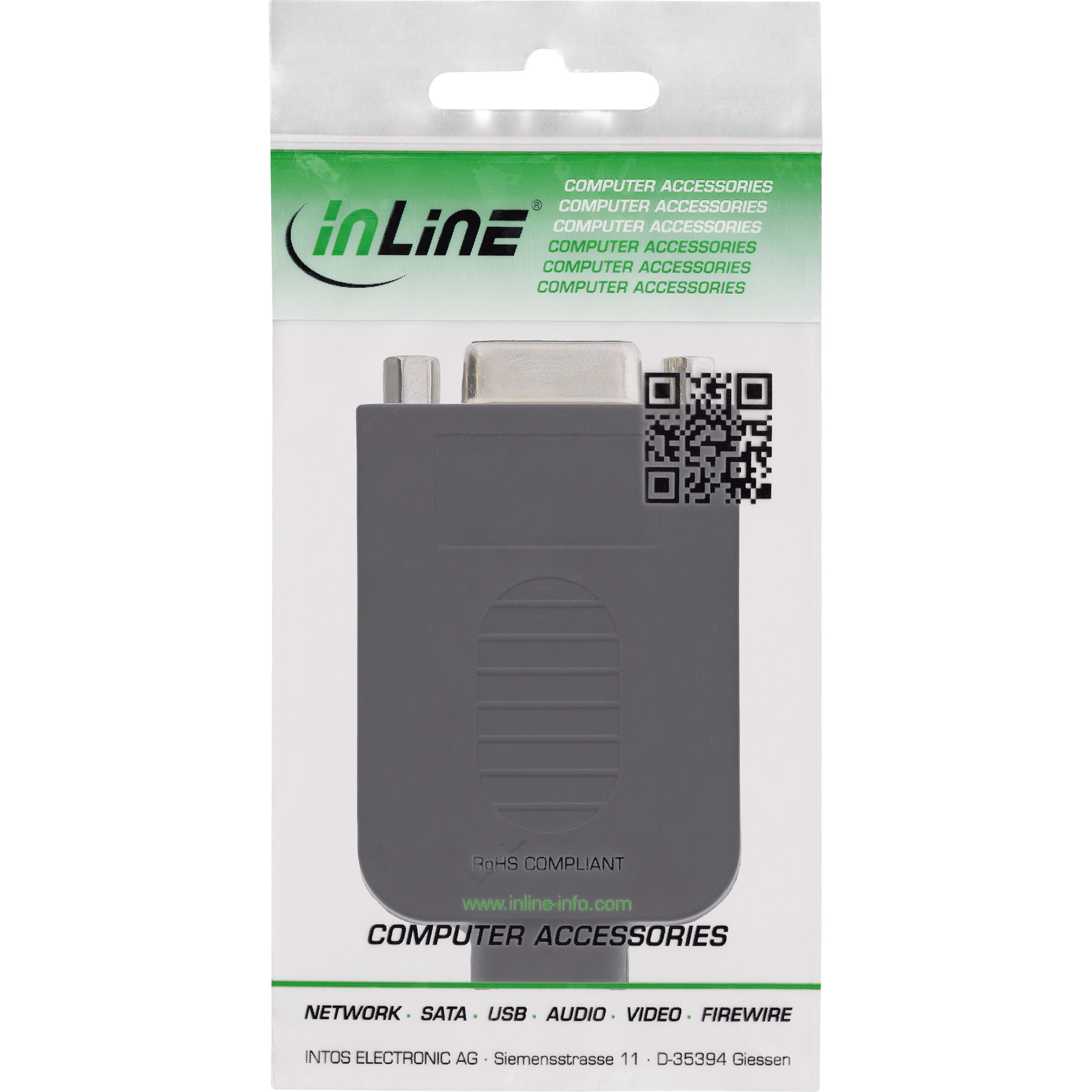 InLine® D-Sub 9 Breakout-Terminalblock, Buchse, Schraubklemme