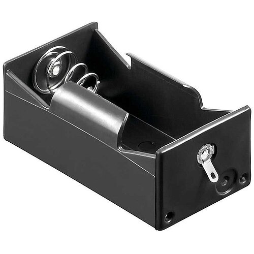 Batteriehalter für 1x Mono mit Lötanschluß Batteriehalter für 1x Mono mit Lötanschluß