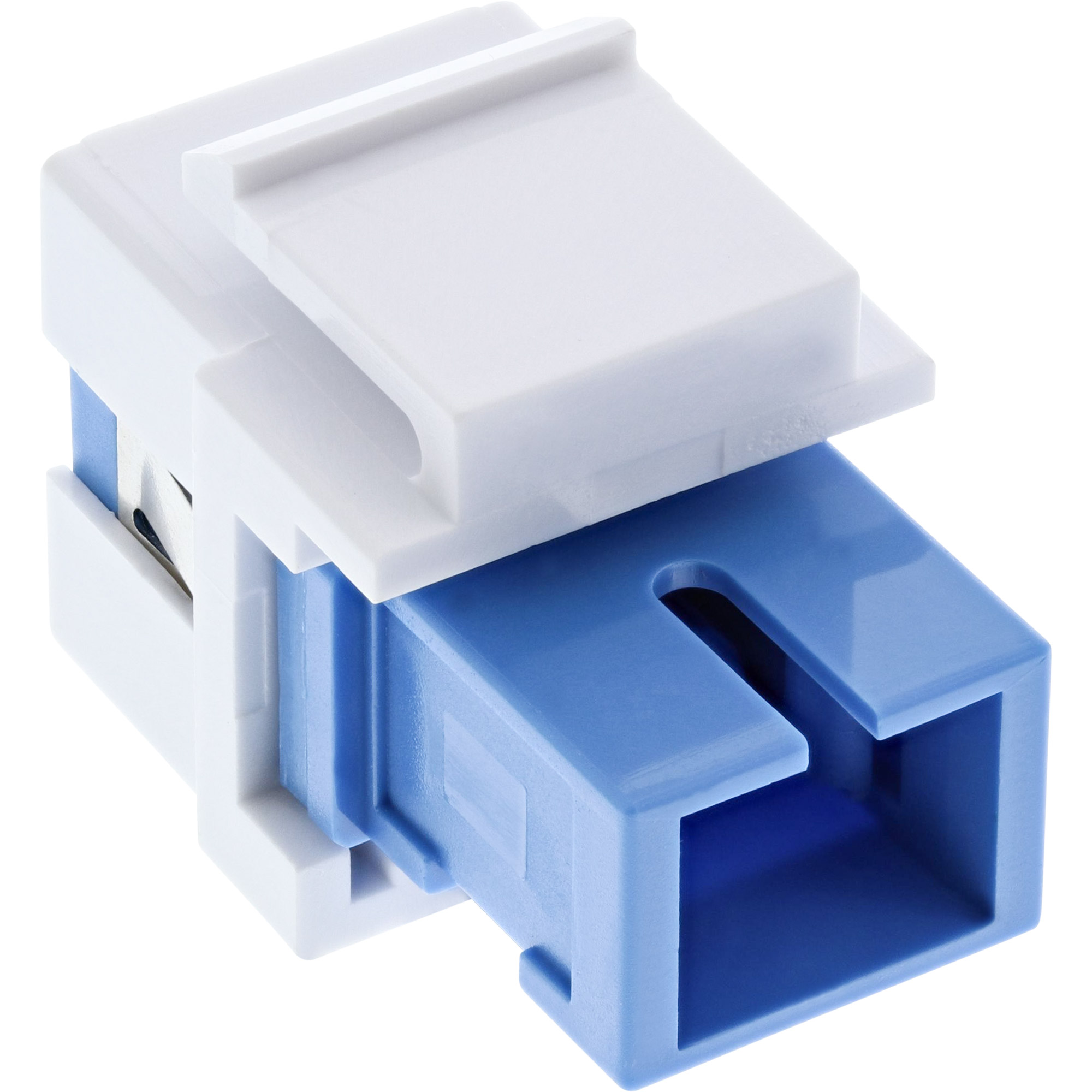 Inline® LWL Keystone Snap-in Kupplung, Simplex SC/SC, singlemode, Keramik-Hülse