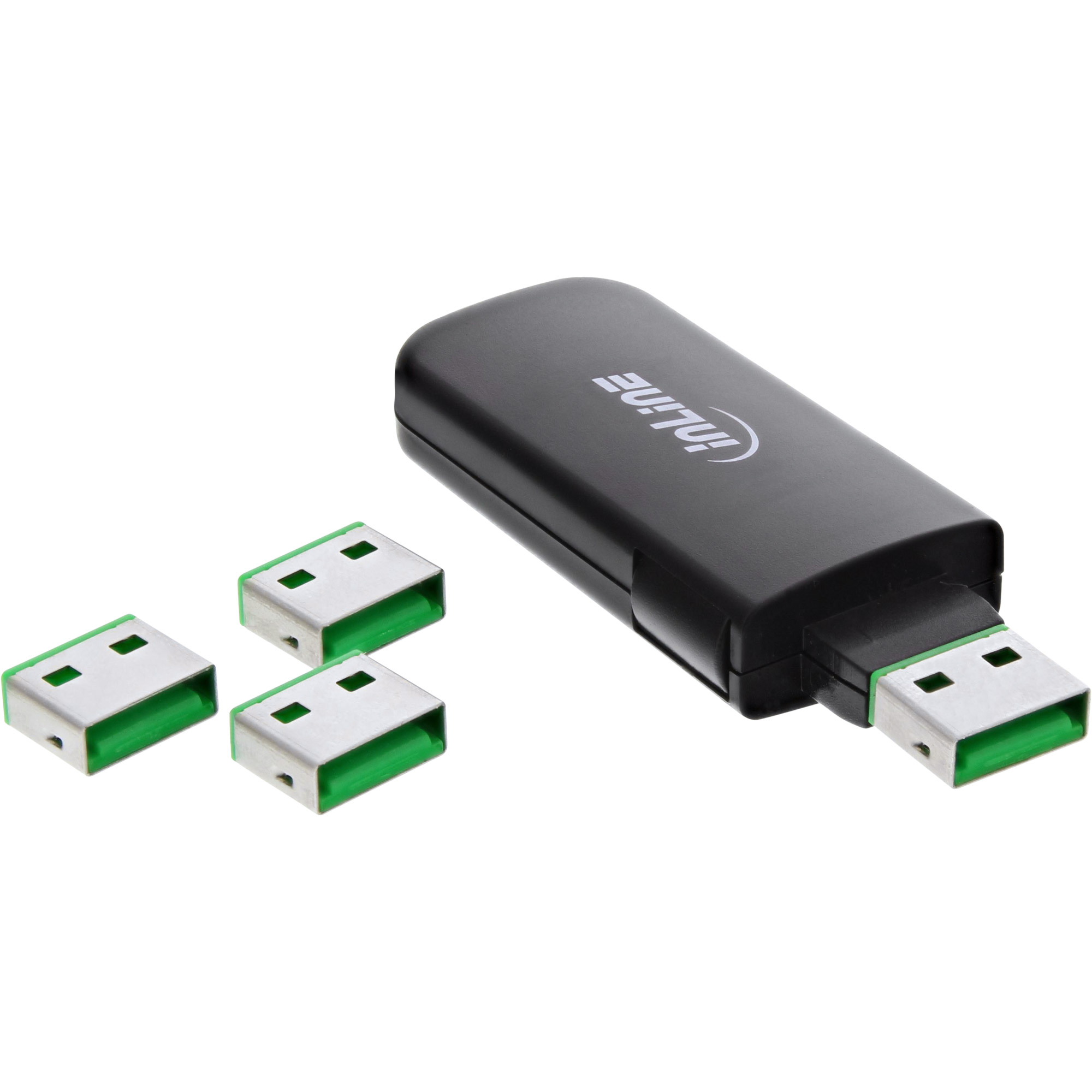 Inline® USB-A Portblocker, 20 Blocker Nachfüllpack