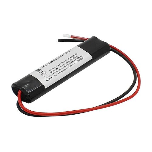 Notleuchtenakku NiMH 4,8V 600mAh L2x2 Micro AAA mit 200mm Kabel Notleuchtenakku NiMH 4,8V 600mAh L2x2 Micro AAA mit 200mm Kabel