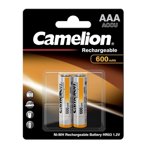 2x Camelion NiMH AAA Micro 600mAh HR03 Classic Akku 2x Camelion NiMH AAA Micro 600mAh HR03 Classic Akku