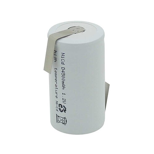 BP D4500H NiCd-Akku 4500mAh Mono Flattop hochtemperatur mit Lötfahnen Z-Form BP D4500H NiCd-Akku 4500mAh Mono Flattop hochtemperatur mit Lötfahnen Z-Form
