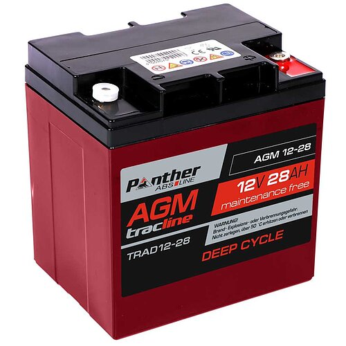 Panther tracline AGM Deep Cycle 12V 28Ah alternativ für MP30-12C Panther tracline AGM Deep Cycle 12V 28Ah alternativ für MP30-12C
