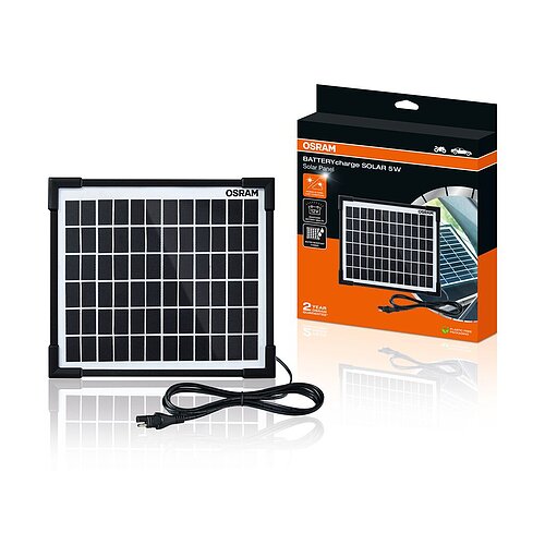 BATTERYcharge SOLAR 5W bis zu 0,28A (18V) 1st. OSRAM