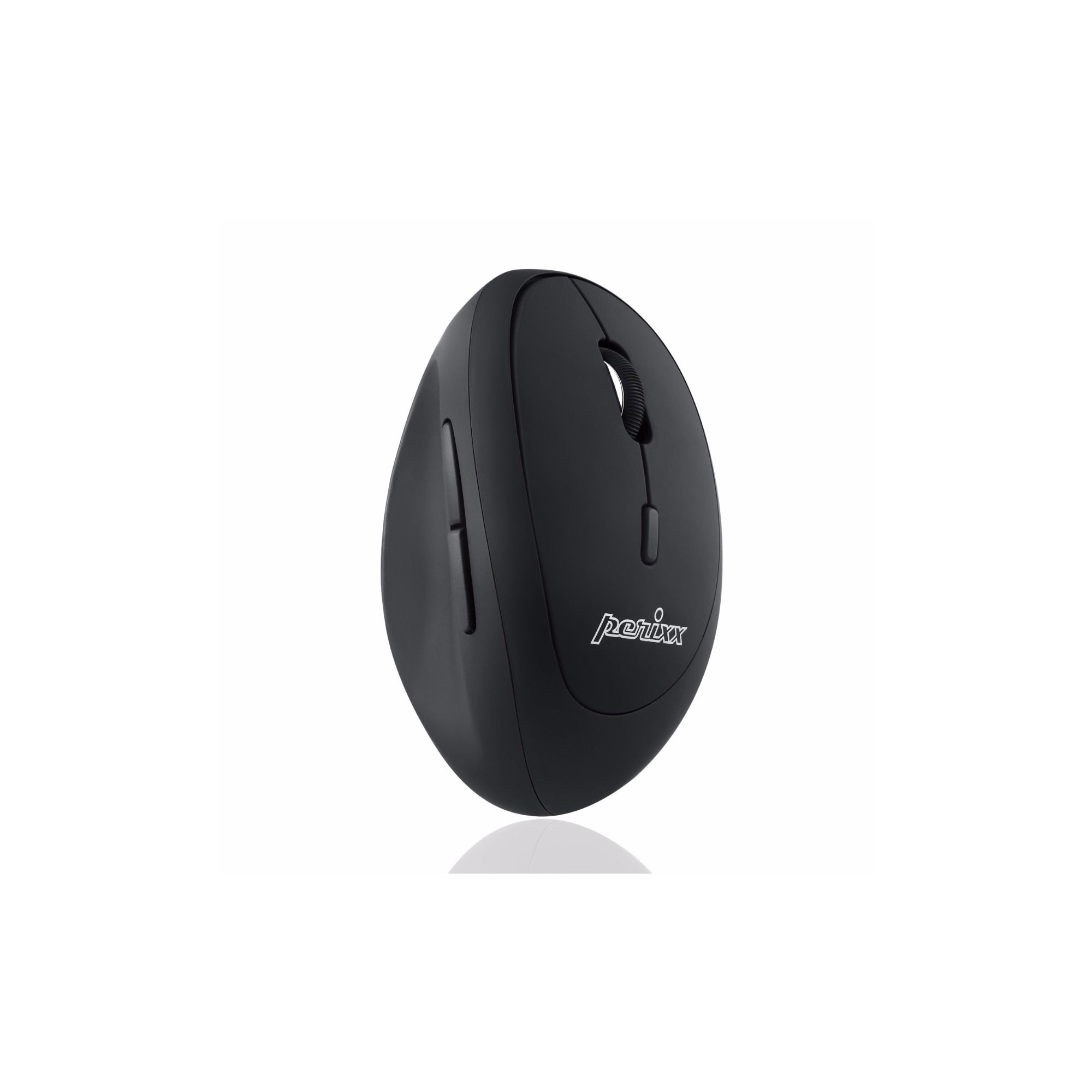 Perixx PERIMICE-719, kleine ergonomische Maus, Rechtshänder, schnurlos, schwarz