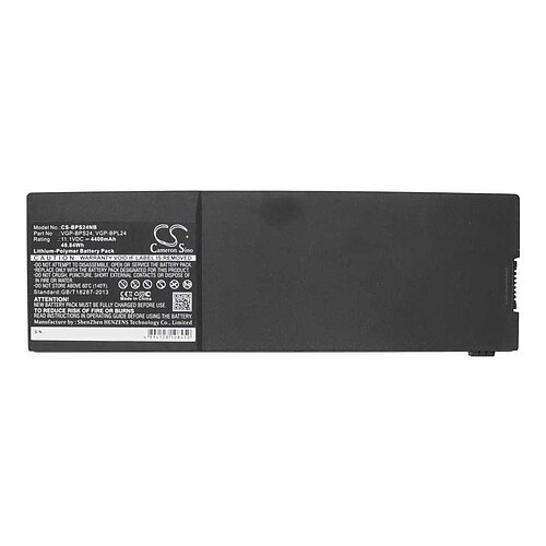 Laptopakku LiIon 11,1V 4400mAh ersetzt Sony VGP-BPS24