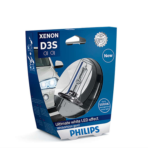 Philips D3S 35W PK32d-5 White Vision 5000K Xenon Box