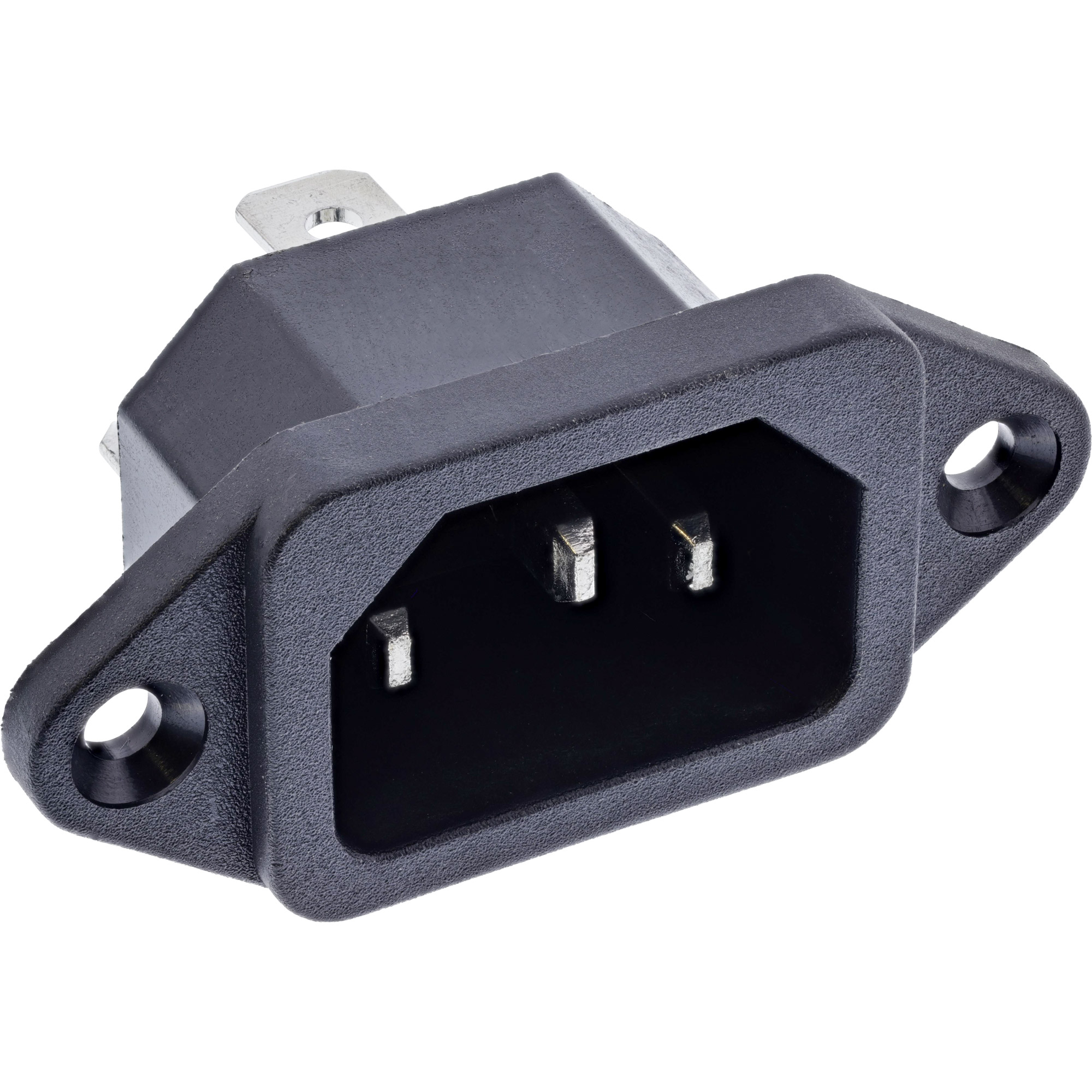 InLine® Kaltgeräte Einbaubuchse IEC-C14, schwarz, mit 6,3mm Steckfahne InLine® Kaltgeräte Einbaubuchse IEC-C14, schwarz, mit 6,3mm Steckfahne