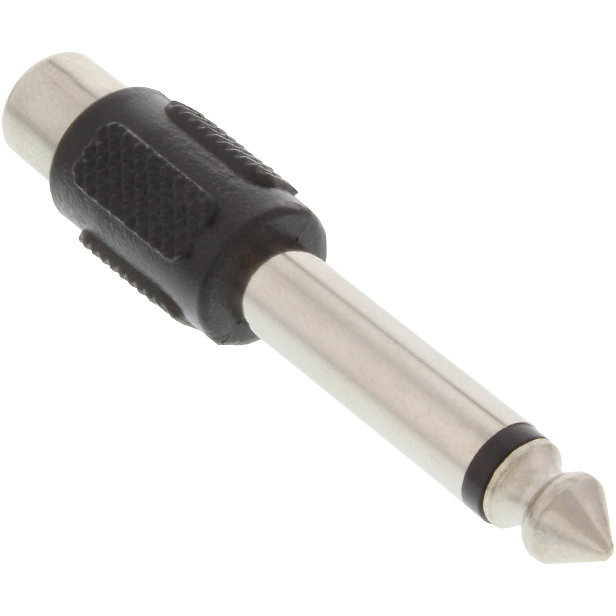Inline® Audio Adapter, 6,3mm Klinke Stecker auf Cinch Buchse, Mono