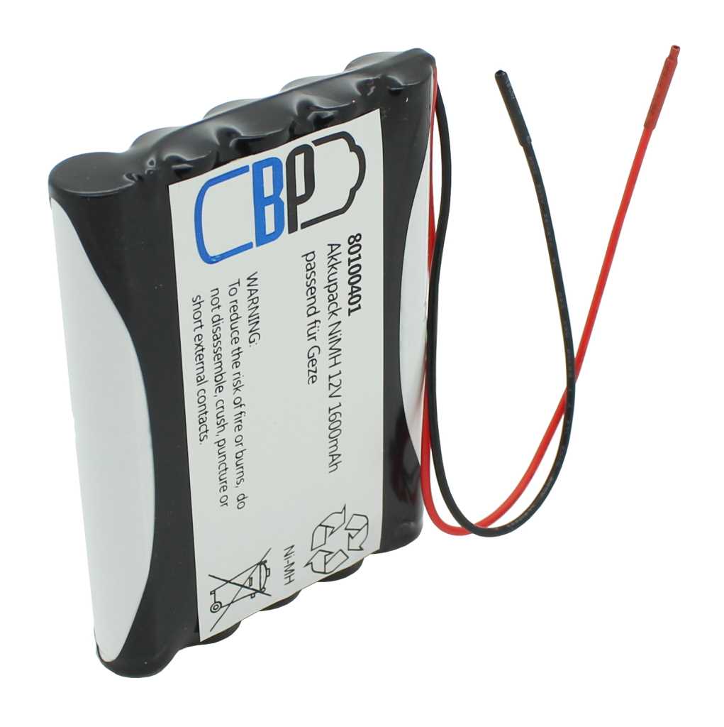 Akku für Türsteuerung NiMH 12V 1600mAh passend für Geze Akku für Türsteuerung NiMH 12V 1600mAh passend für Geze