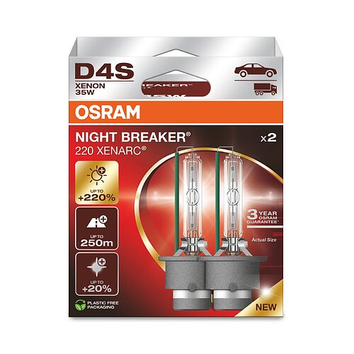 OSRAM D4S 35W XENARC® NIGHT BREAKER® 220 - 2er Paket