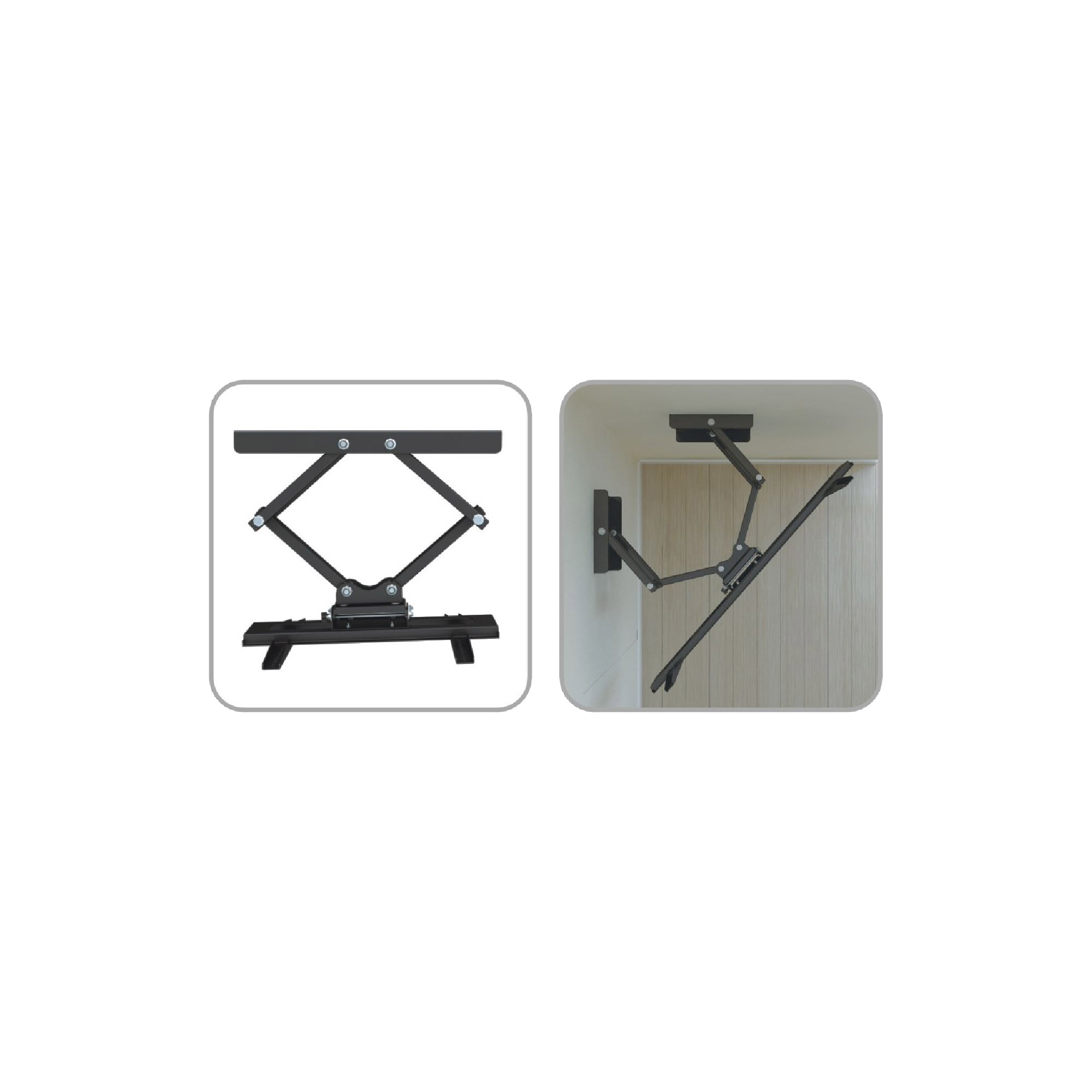 Inline® Eck-Wandhalterung, für LED/LCD/Plasma, 94-160cm (37-63"), bis 60kg