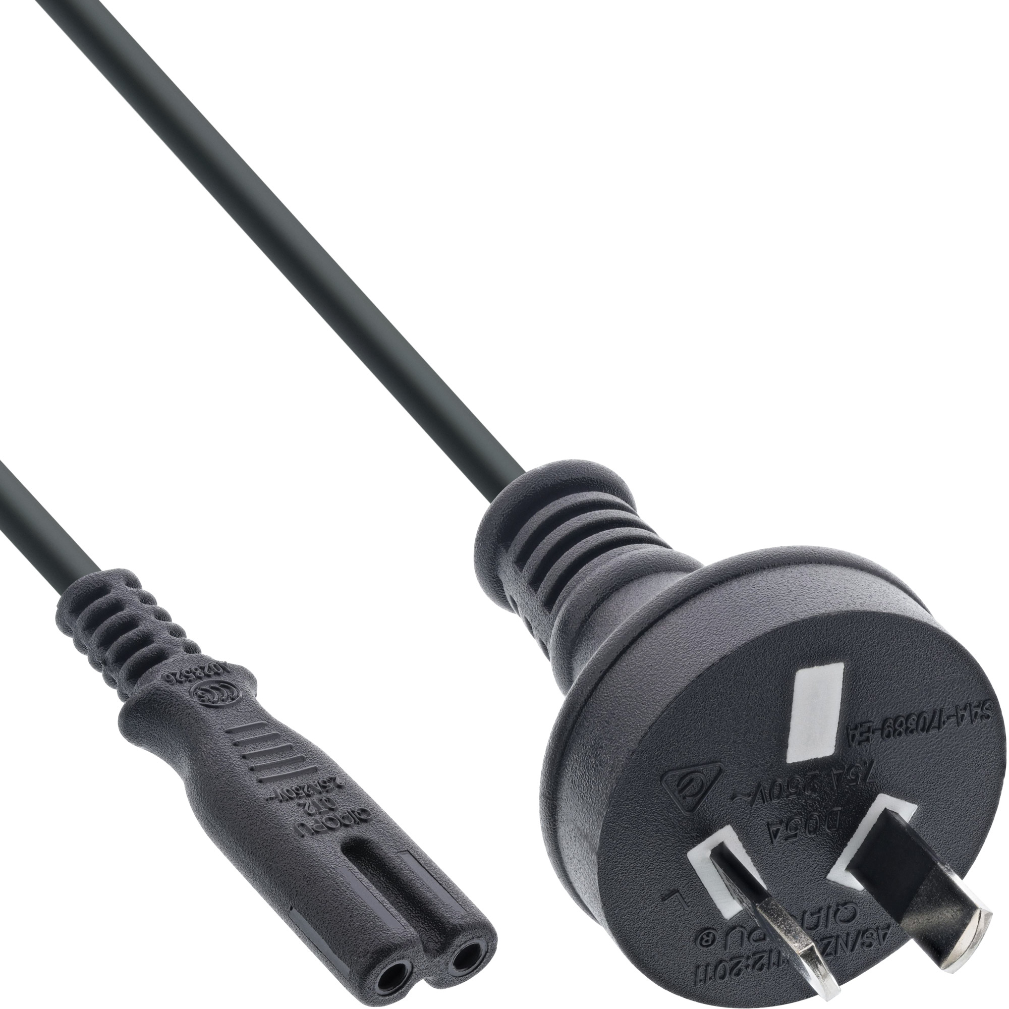 Inline® Netzkabel, Netzstecker Australien auf Euro 8 C7 Stecker, 1,8m Inline® Netzkabel, Netzstecker Australien auf Euro 8 C7 Stecker, 1,8m