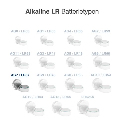 50x Camelion AG7 LR57 LR927 395 1.5V Alkaline Knopfzelle