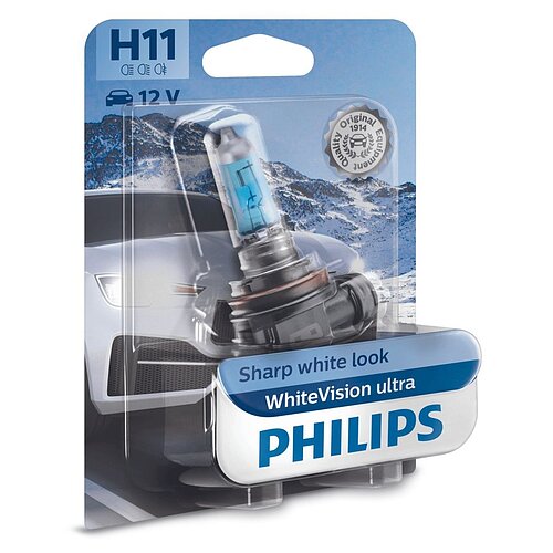 Philips H11 12V 55W PGJ19-2 WhiteVision Ultra 1Stück