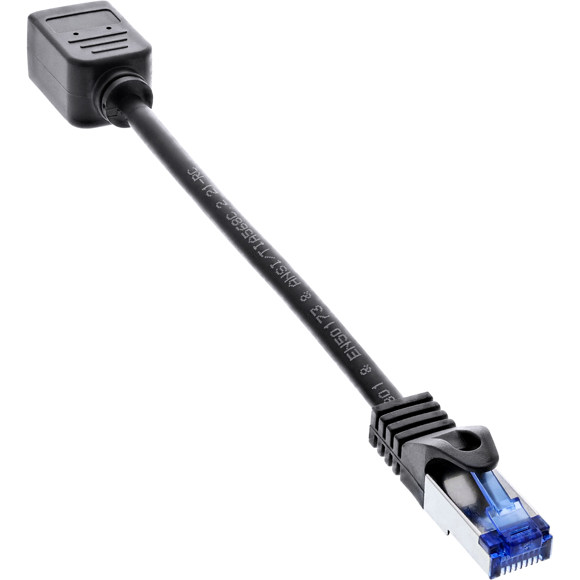Inline® Patchkabel VerLängerung, RJ45 Protektor, S/FTP (PiMf), Cat.6A, 0,2m Inline® Patchkabel VerLängerung, RJ45 Protektor, S/FTP (PiMf), Cat.6A, 0,2m