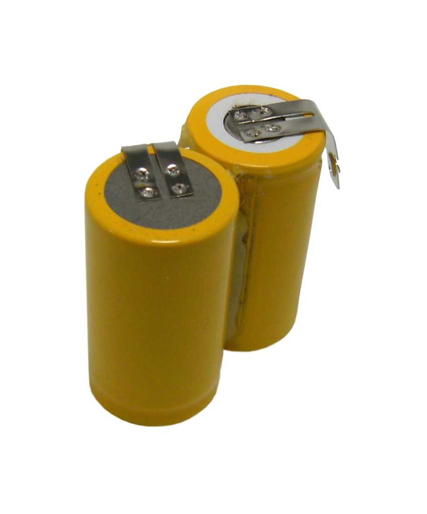 Akkupack NiMH 2,4V 2000mAh F1x2 Sub-C mit Fastonanschlüssen passend für Miele Handstaubsauger EP1500CS Akku Akkupack NiMH 2,4V 2000mAh F1x2 Sub-C mit Fastonanschlüssen passend für Miele Handstaubsauger EP1500CS Akku