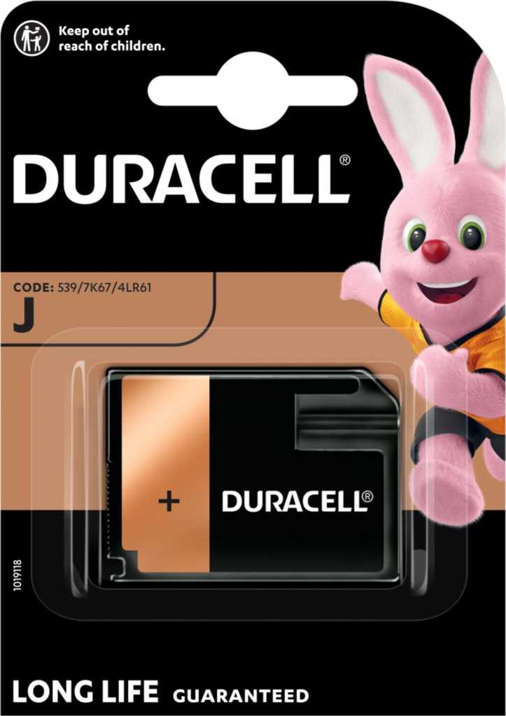 Duracell Flatpak 4LR61 J 7K67 6V- Alkaline Batterie