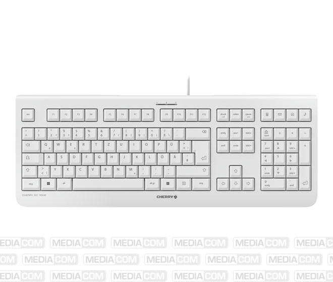 Tastatur KC 1000, USB, hellgrau Tastatur KC 1000, USB, hellgrau