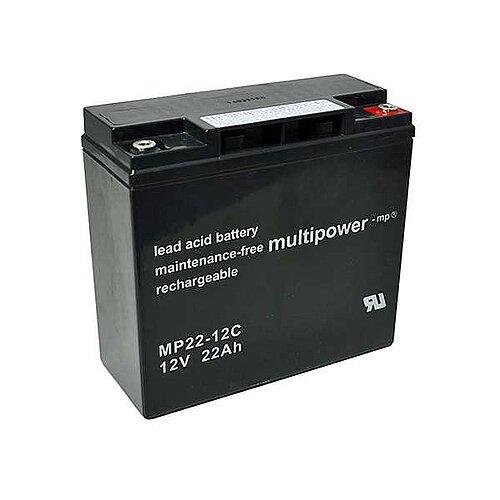 Multipower MP22-12C AGM 12 V 22 Ah - M6 Schraubanschluss Multipower MP22-12C AGM 12 V 22 Ah - M6 Schraubanschluss