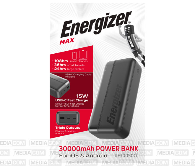 Akku Powerbank, 30.000mAh, UE30050CC, schwarz Akku Powerbank, 30.000mAh, UE30050CC, schwarz