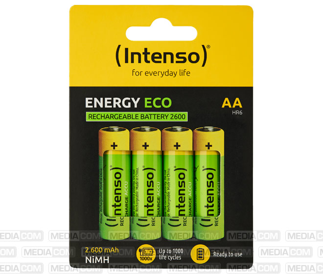 Akku NiMH, Mignon, AA, HR06, 1.2V/2600mAh
