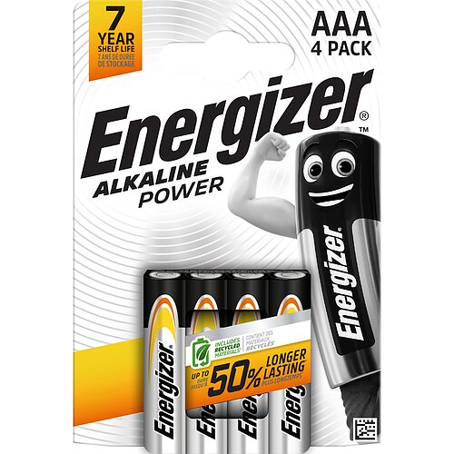 Energizer Alkaline Power AAA Micro LR03 Alkaline Batterie - 5 x 4er Verpackung