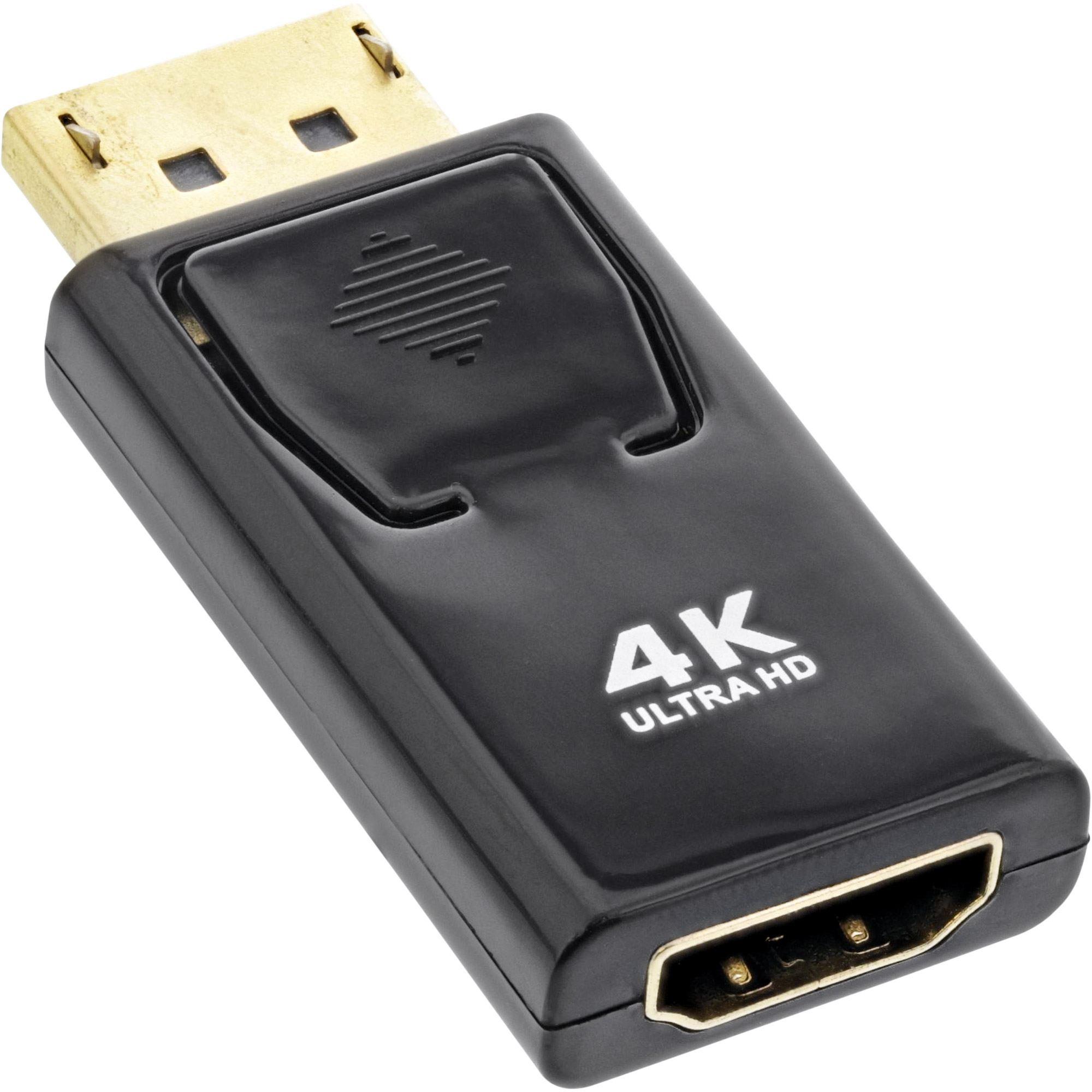 Inline® Konverter DisplayPort Stecker auf HDMI Buchse, 4K/60Hz, mit Audio