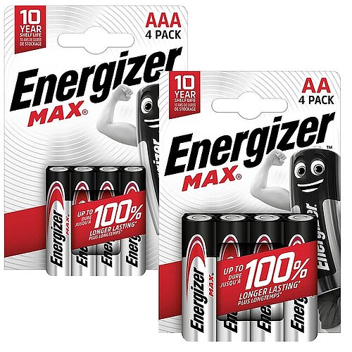Energizer Max AA Mignon & AAA Micro Alkaline Batterien - 40er Paket Energizer Max AA Mignon & AAA Micro Alkaline Batterien - 40er Paket