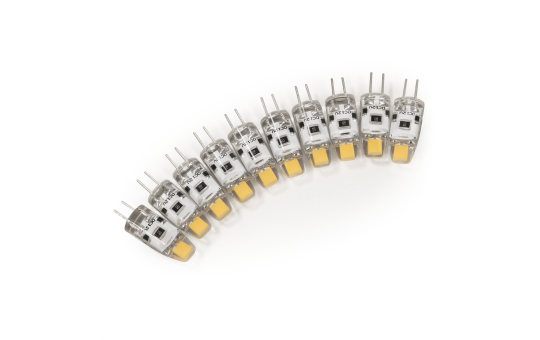 LED-Stiftsockellampe McShine ''Silicia COB'', G4, 1W, 110lm, warmweiß, 10er-Pack