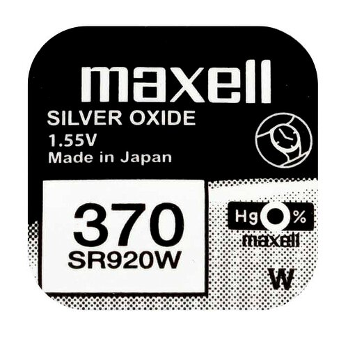 10x SR920W SR69 370 Silberoxid Batterie Maxell 1,55 V