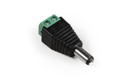 Adapter McPower, DC-Stecker 5,5x2,1mm und Lüsterklemme