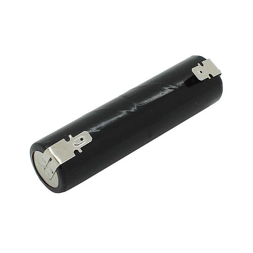 Akkupack NiMH 2,4V 2000mAh L1x2 Sub-C mit Faston-Anschluss -4,8mm / +6,3mm