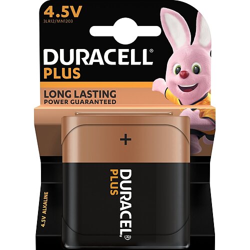 Duracell Plus 4.5V Flachbatterie 3LR12 Alkaline - 1er Verpackung Duracell Plus 4.5V Flachbatterie 3LR12 Alkaline - 1er Verpackung