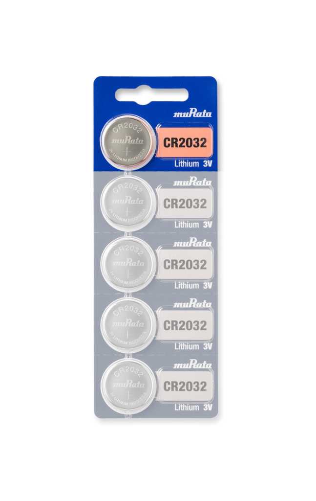 5x Murata eh. Sony CR2032 Lithium Knopfzelle 3V - 5 Batterien