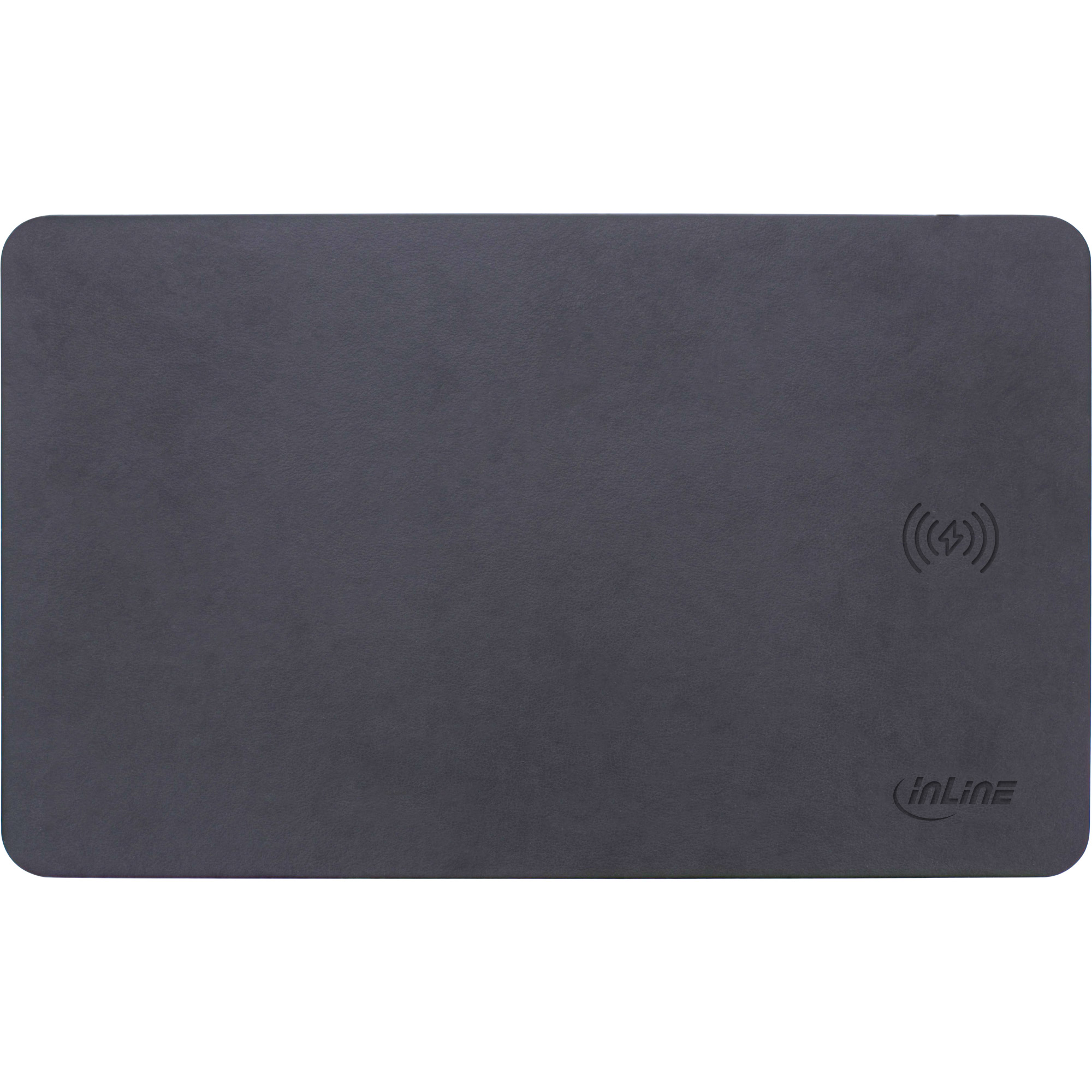 Inline® Maus-Pad, Wireless Charging, 370x225x7mm, schwarz