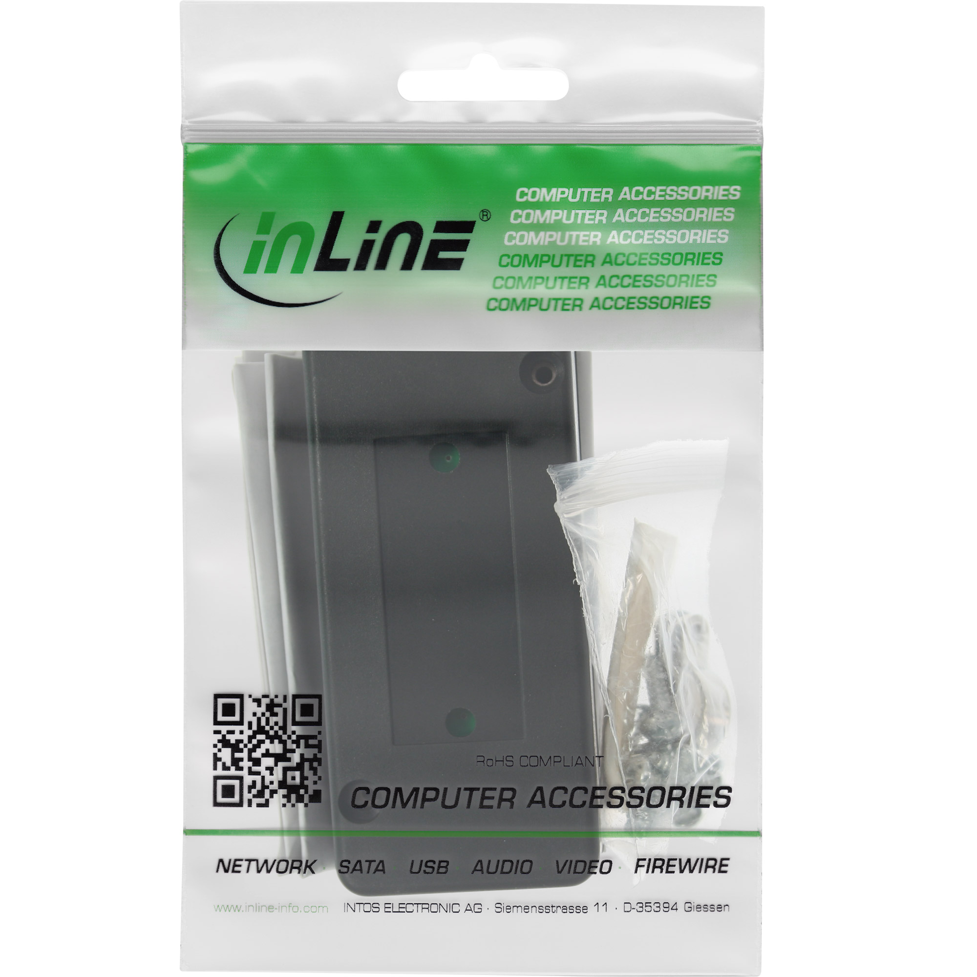 Inline® Verbindungsmodul Cat.6A, mit LSA-Technik, geschirmt bis 600MHz