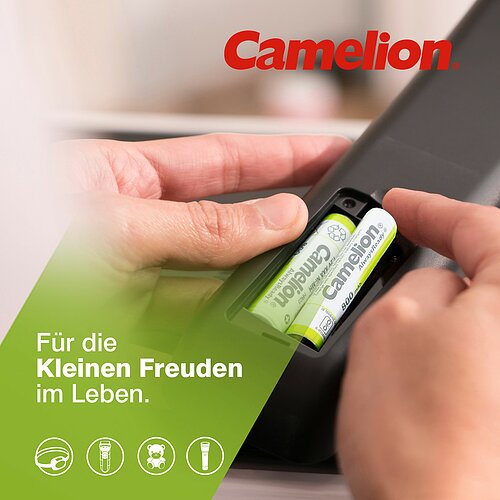 Camelion NiMH AAA Micro 600mAh HR03 Always Ready Akku für DECT Telefon & Solar