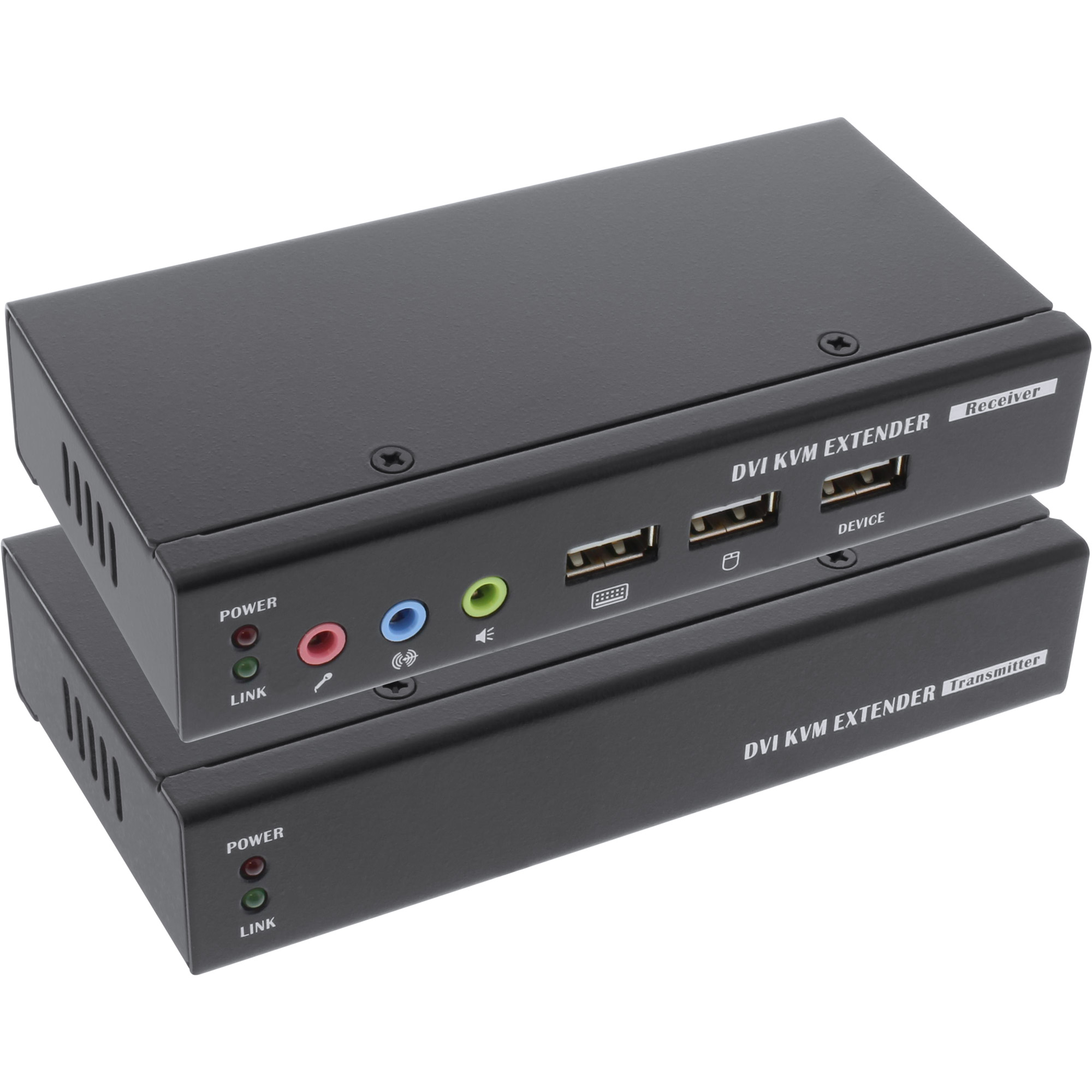 InLine DVI USB KVM Extender, Verlängerung über UTP, mit Audio, bis 50m